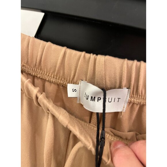 NWT Bumpsuit Oat Tan Cloud Set Crop Top Lounge Pants SMALL S Maternity - Picture 10 of 11